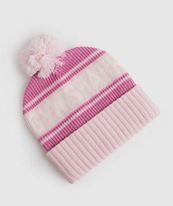 Dámské Klobouky Gymshark Pom Beanie Růžové Růžové Bílé | CZ 4198NWY